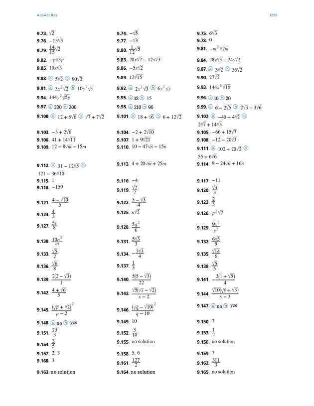 Elementary Algebra - 