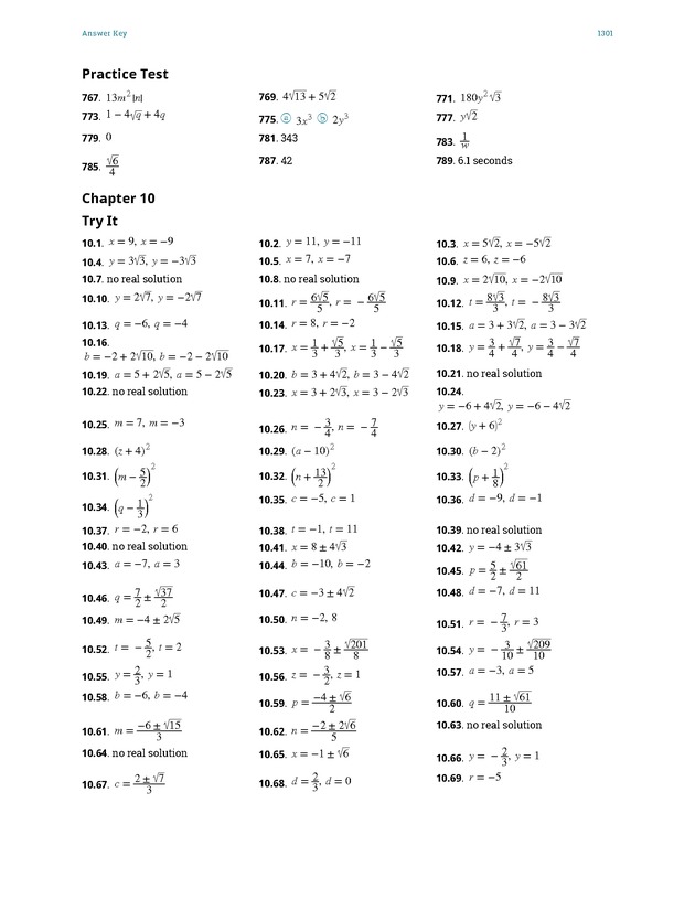 Elementary Algebra - 