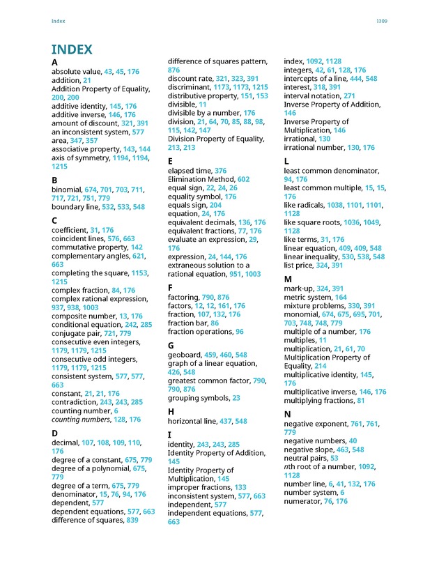 Elementary Algebra - 