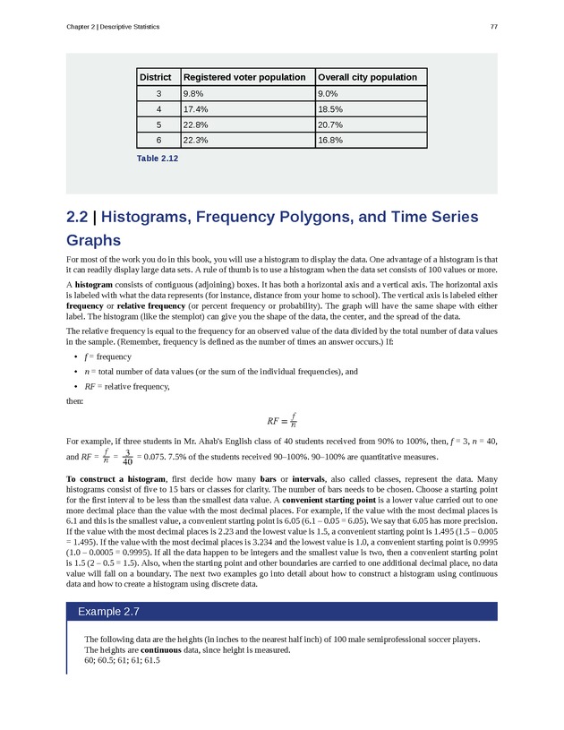 Introductory Statistics - Page 73