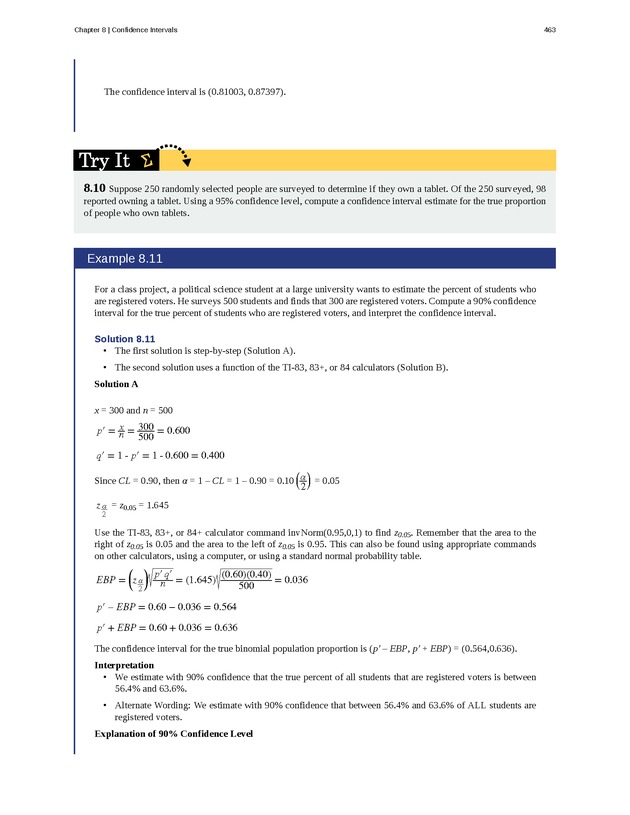 Introductory Statistics - Page 459