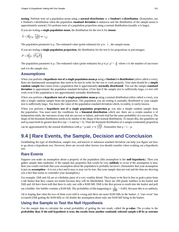 Introductory Statistics - Page 507