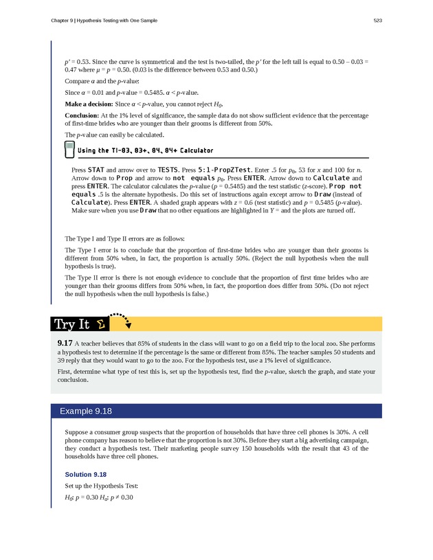 Introductory Statistics - Page 519