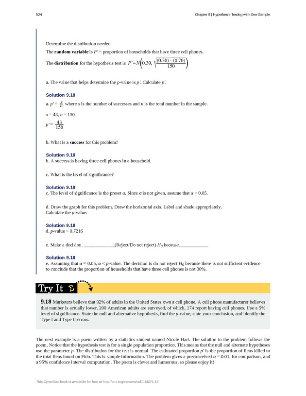 Introductory Statistics - Page 520