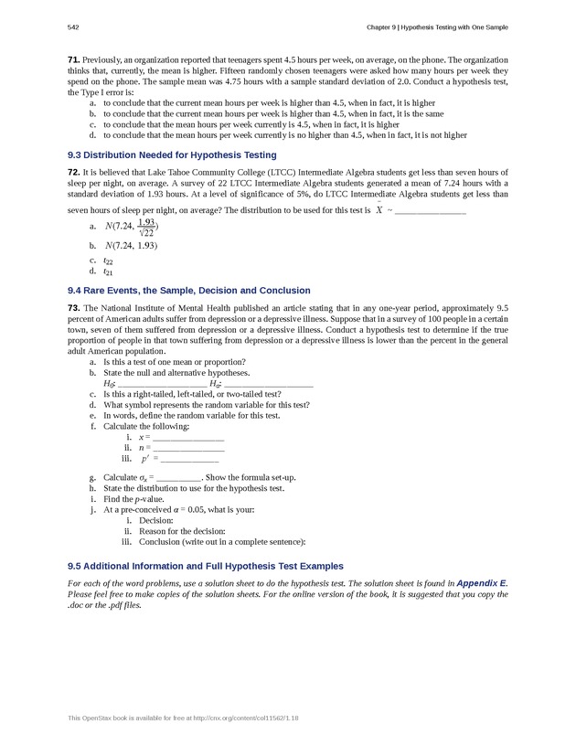 Introductory Statistics - Page 538