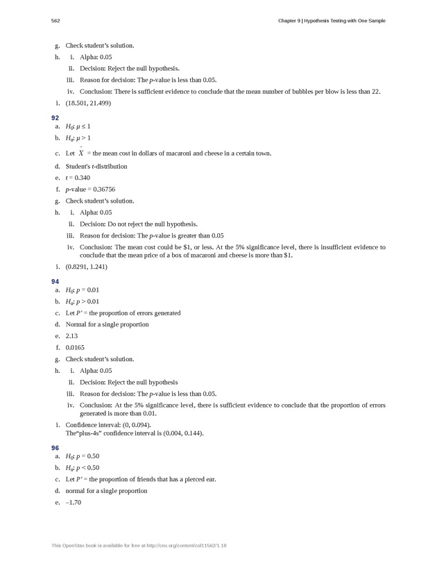 Introductory Statistics - Page 558