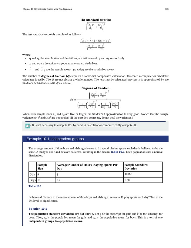 Introductory Statistics - Page 565