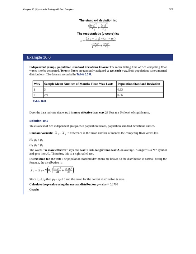 Introductory Statistics - Page 573