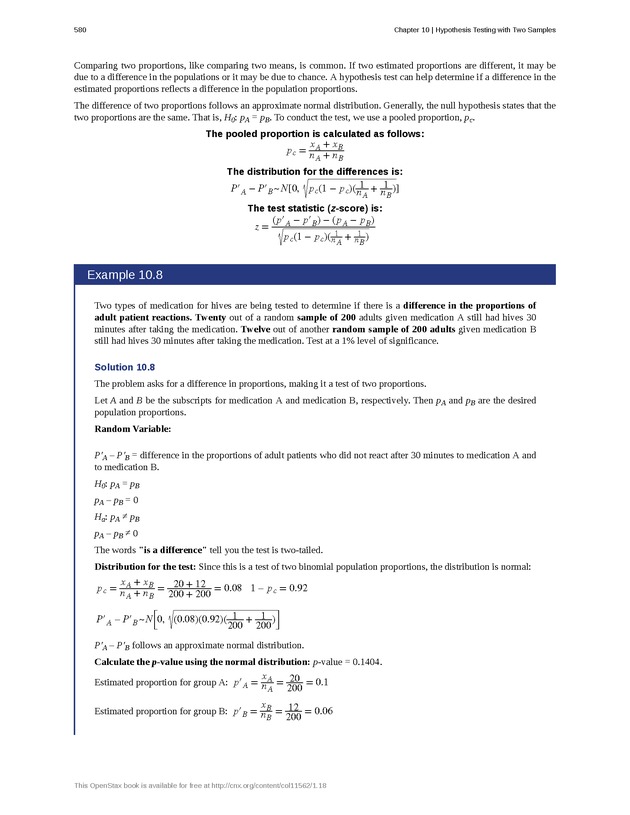 Introductory Statistics - Page 576
