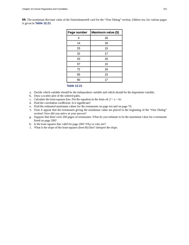 Introductory Statistics - Page 719