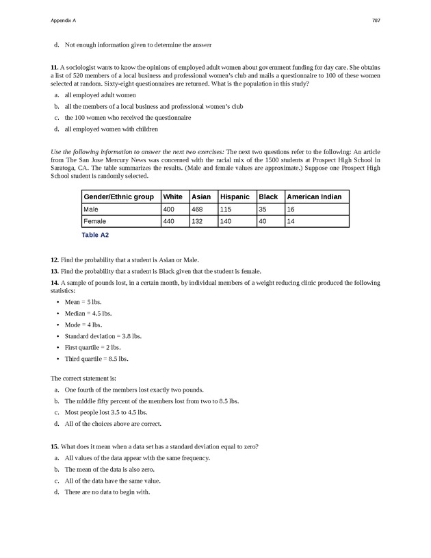Introductory Statistics - Page 783