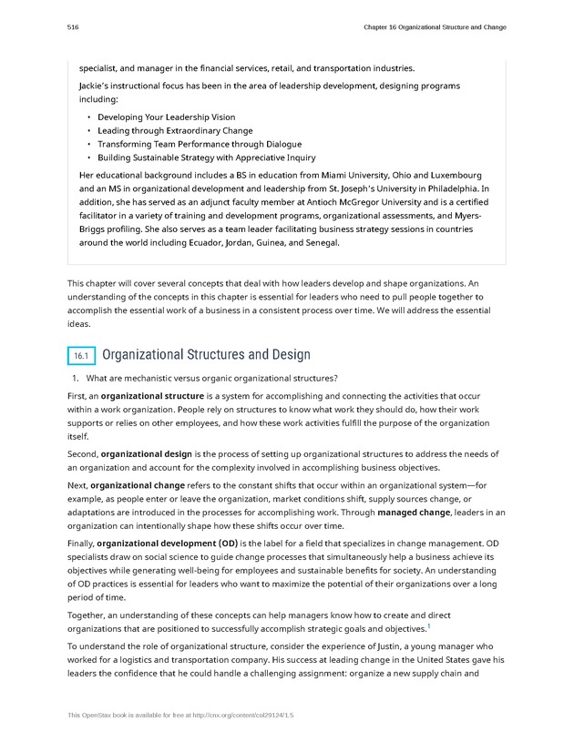 Organizational Behavior - Page 510