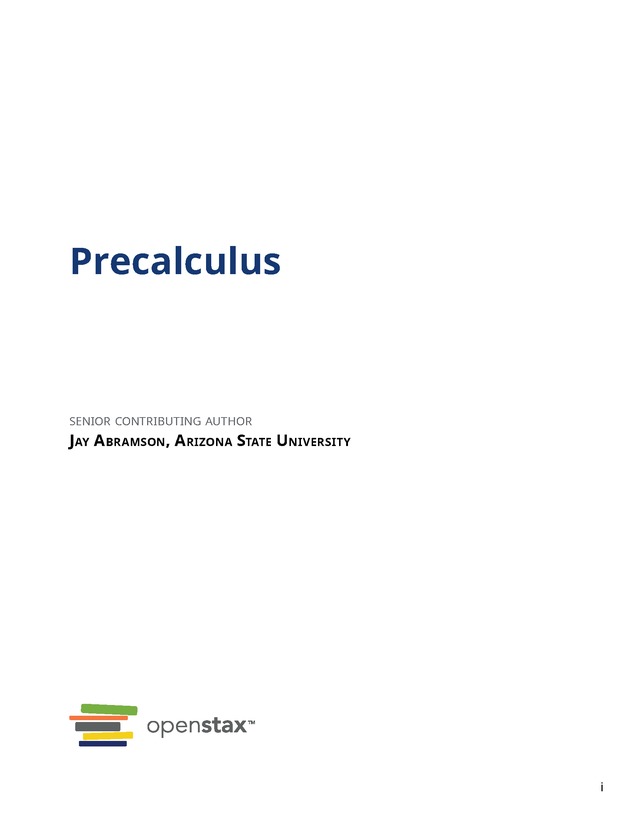 Precalculus - page 3