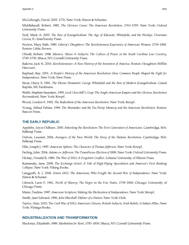 U.S. History - 