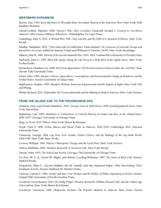 U.S. History - 