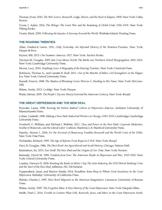 U.S. History - 