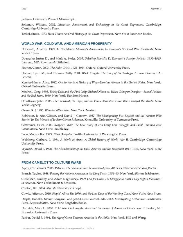 U.S. History - 