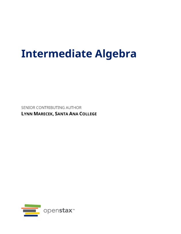 Intermediate Algebra - Page 3