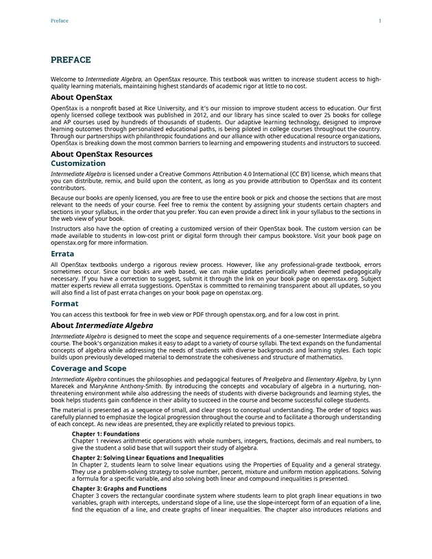 Intermediate Algebra - Page 9