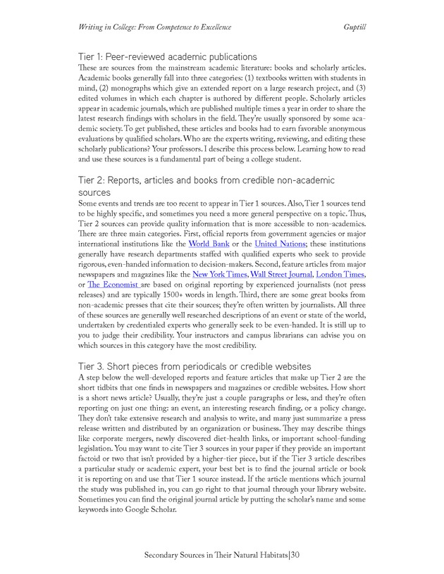 Writing In College: From Competence to Excellence - Page 30