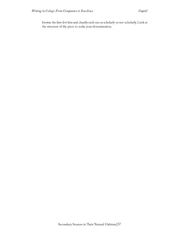 Writing In College: From Competence to Excellence - Page 37