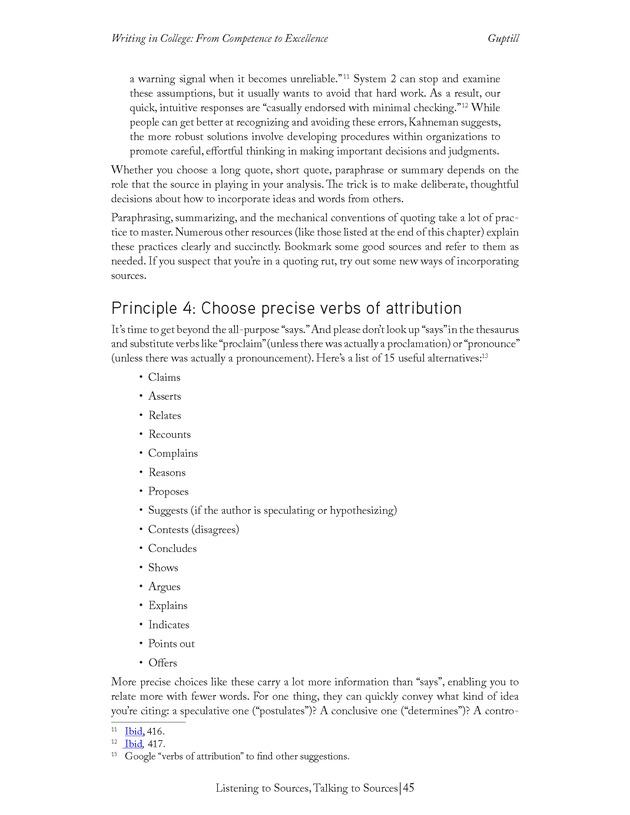 Writing In College: From Competence to Excellence - Page 45