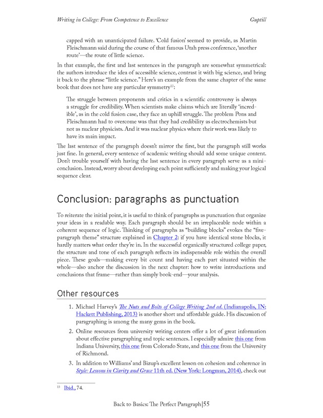 Writing In College: From Competence to Excellence - Page 55