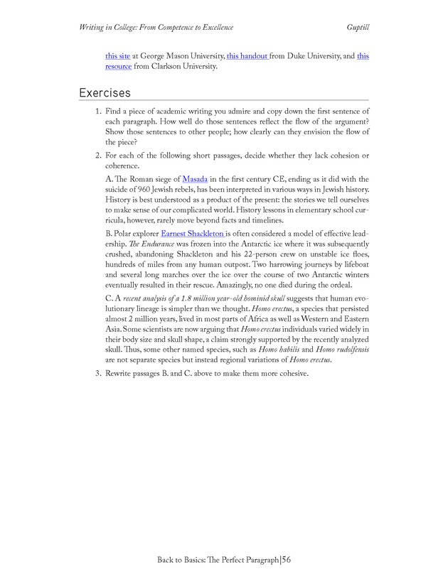 Writing In College: From Competence to Excellence - Page 56