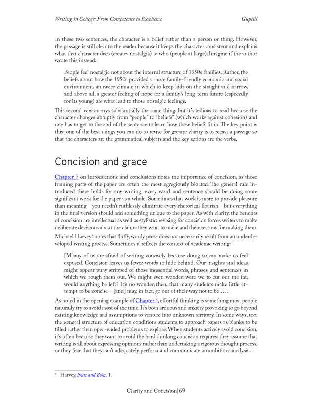 Writing In College: From Competence to Excellence - Page 69