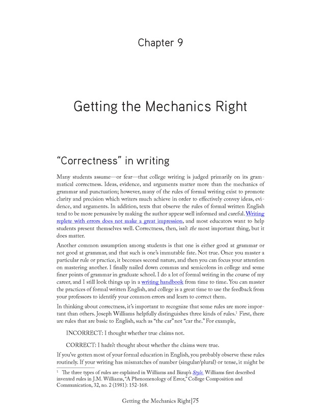 Writing In College: From Competence to Excellence - Page 75