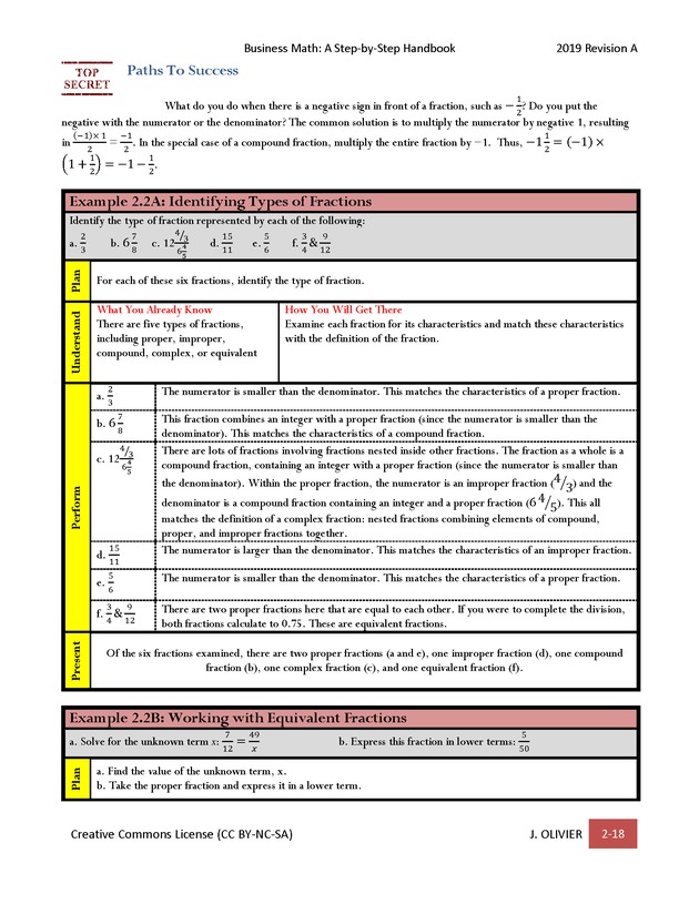 BUSINESS MATH: A Step-By-Step Handbook - Page 18