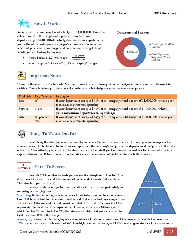 BUSINESS MATH: A Step-By-Step Handbook - Page 28