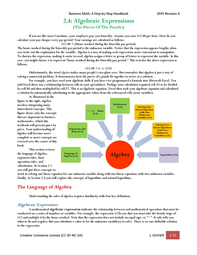 BUSINESS MATH: A Step-By-Step Handbook - Page 32