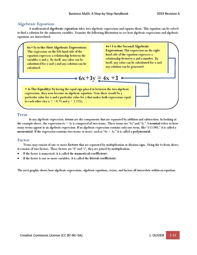 BUSINESS MATH: A Step-By-Step Handbook - Page 33