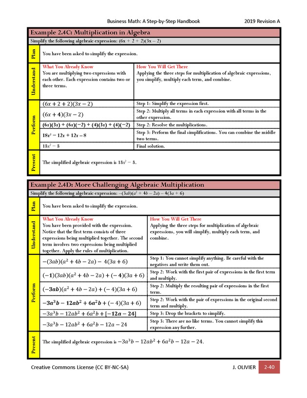 BUSINESS MATH: A Step-By-Step Handbook - Page 40