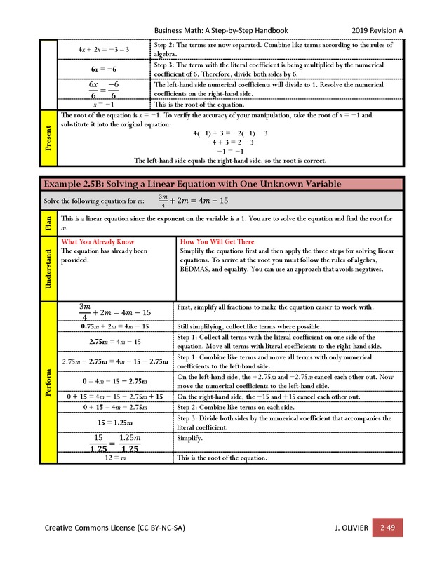 BUSINESS MATH: A Step-By-Step Handbook - Page 49