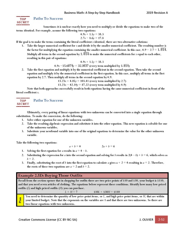 BUSINESS MATH: A Step-By-Step Handbook - Page 52
