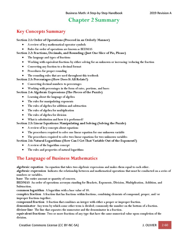 BUSINESS MATH: A Step-By-Step Handbook - Page 60