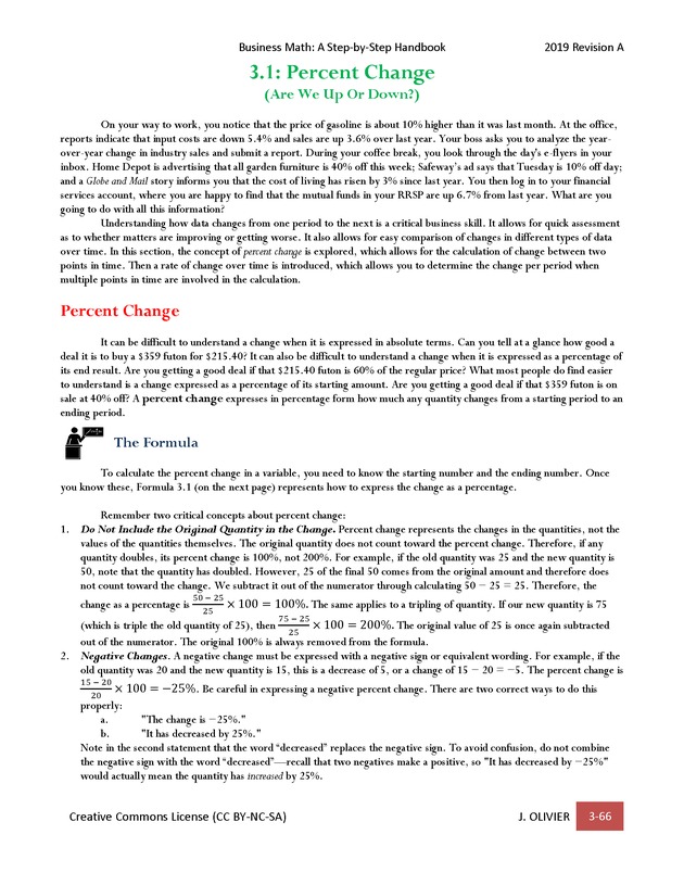 BUSINESS MATH: A Step-By-Step Handbook - Page 66