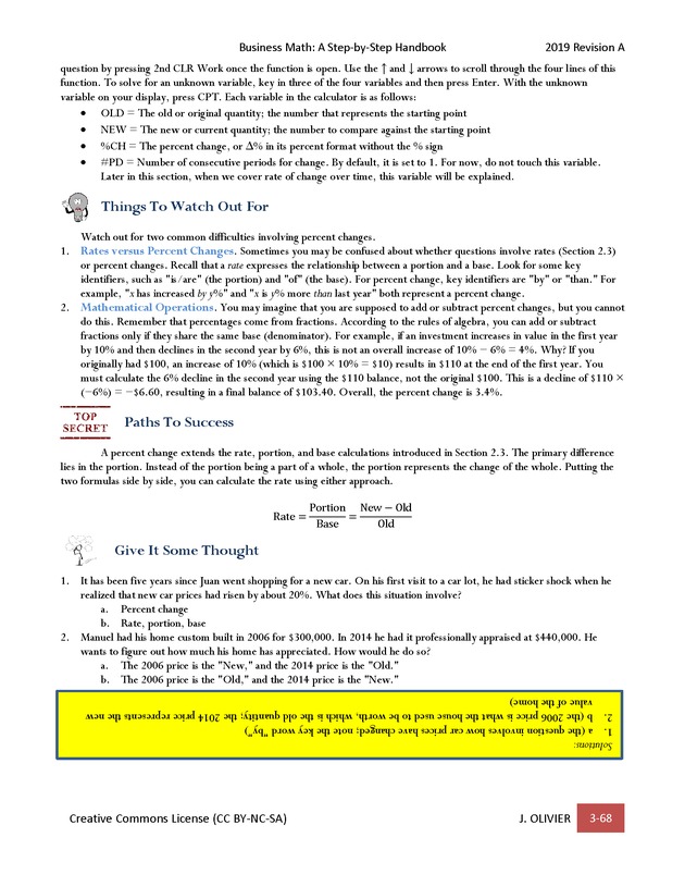 BUSINESS MATH: A Step-By-Step Handbook - Page 68