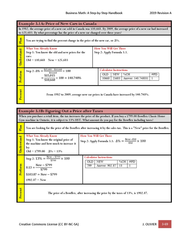 BUSINESS MATH: A Step-By-Step Handbook - Page 69