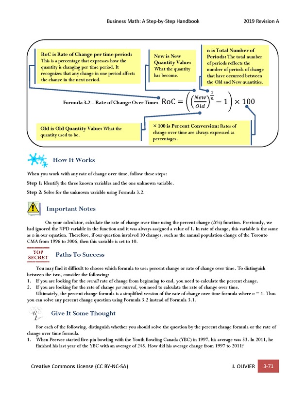 BUSINESS MATH: A Step-By-Step Handbook - Page 71