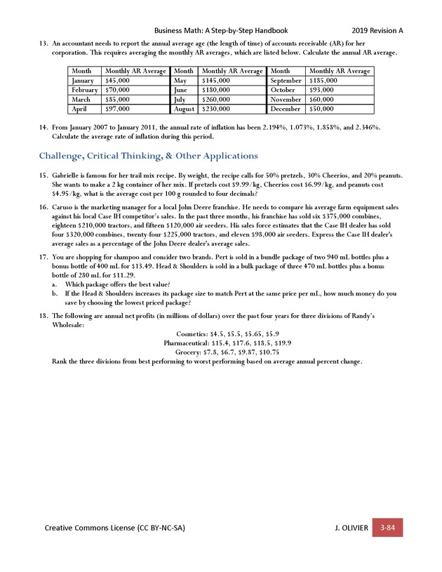 BUSINESS MATH: A Step-By-Step Handbook - Page 84