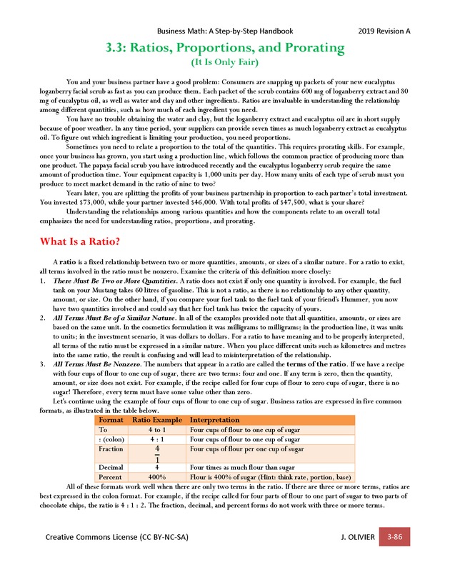 BUSINESS MATH: A Step-By-Step Handbook - Page 86