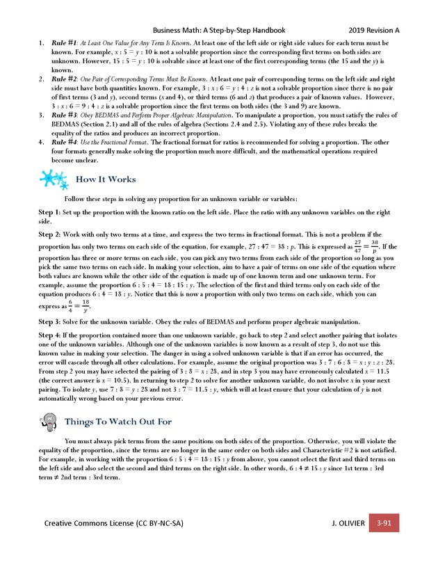 BUSINESS MATH: A Step-By-Step Handbook - Page 91