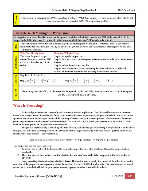 BUSINESS MATH: A Step-By-Step Handbook - Page 93
