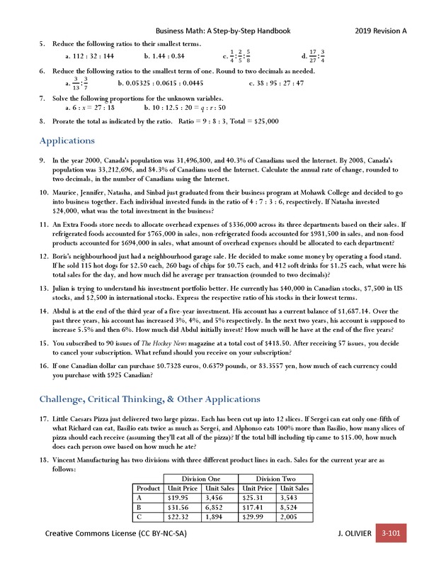 BUSINESS MATH: A Step-By-Step Handbook - Page 101