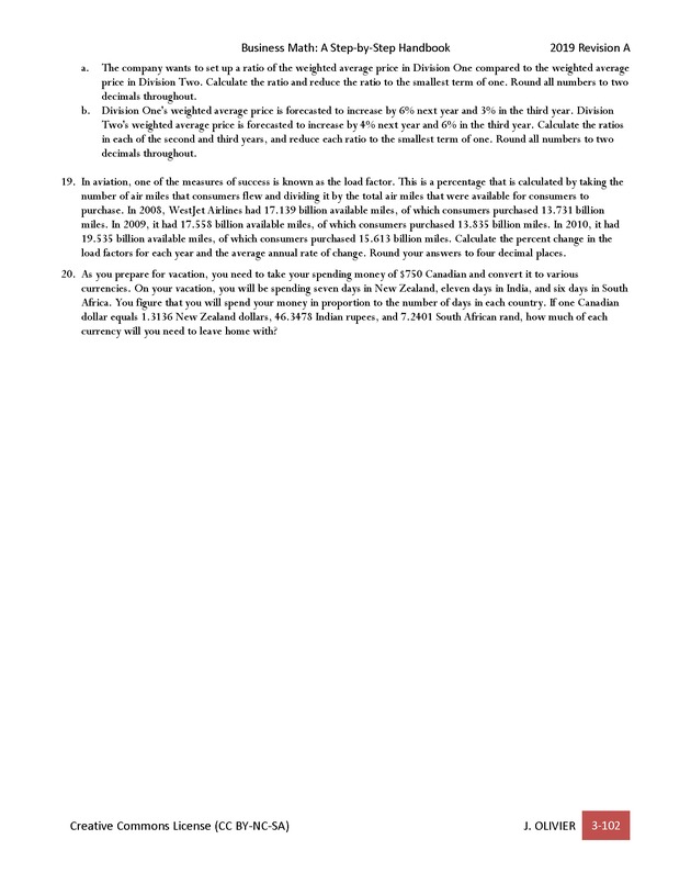 BUSINESS MATH: A Step-By-Step Handbook - Page 102