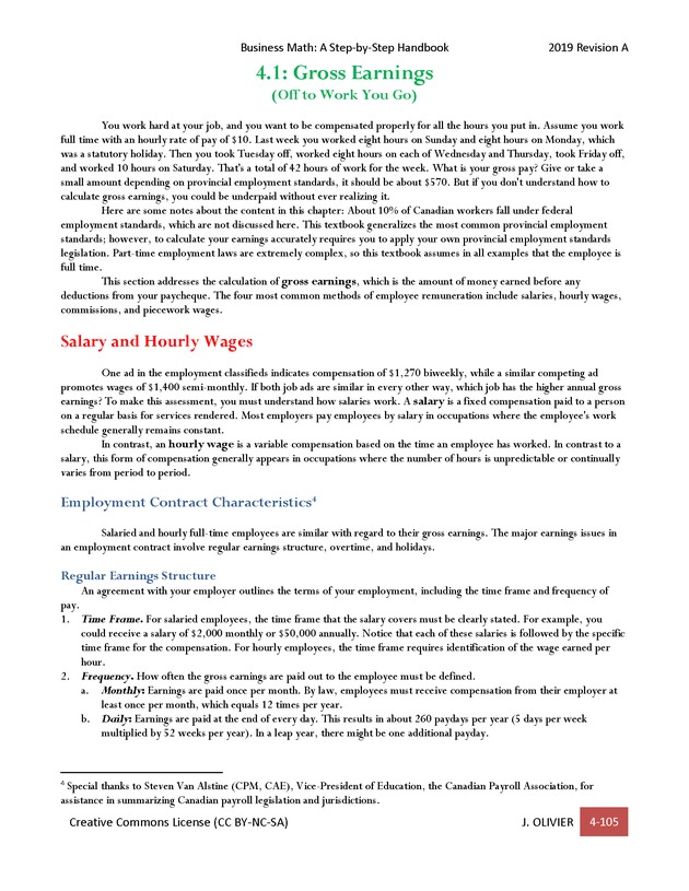 BUSINESS MATH: A Step-By-Step Handbook - Page 105