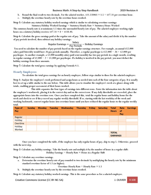 BUSINESS MATH: A Step-By-Step Handbook - Page 108